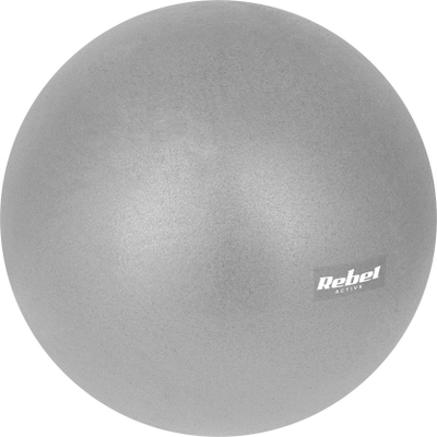 Top i vogël gjimnastike Rebel Active, 25 cm, me pompë dore, gri