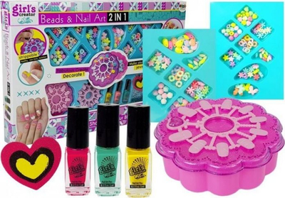 Set lodrash LEAN Toys 2 në 1, për byzylykë dhe llak thonjsh, për kalamaj