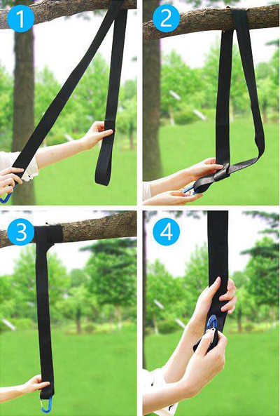Rripa montimi për luhatëse Neo-Sport Swing Straps, set 2 copë, 150 cm, të zinj