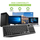 Tastierë universale Techly ICTB9801TB, RF Wireless + Bluetooth, RGB, e zezë