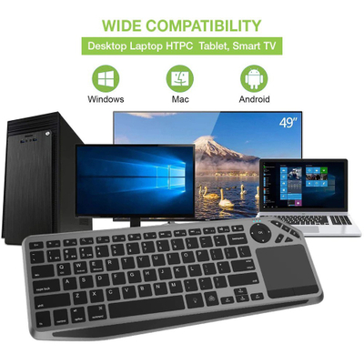 Tastierë universale Techly ICTB9801TB, RF Wireless + Bluetooth, RGB, e zezë