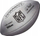 Top amerikan futbolli Wilson NFL Duke Metallic Edition WTF1827XB, lëkurë sintetike, madhësi normale, gri