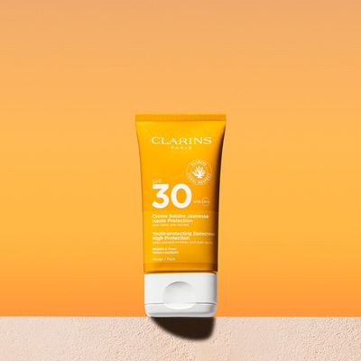 Krem dielli Clarins Youth Protecting Sunscreen Face, SPF30, 50ml