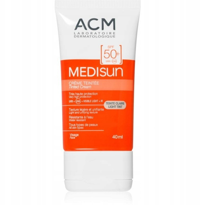 Krem fytyre i tonuar ACM Medisun Light Tint, SPF 50+, 40 ml