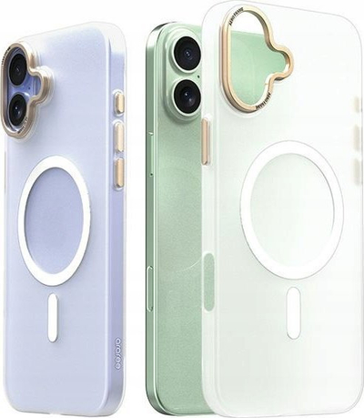 Mbulesë telefoni Araree Aero Frame për iPhone 16 6.1", MagSafe, gjysmë transparente