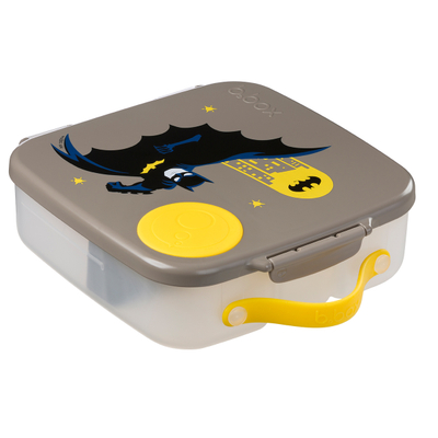 Kuti ushqimi për fëmijë b.box Snack Box Batman, me ndarje, gri e verdhë
