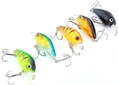 Set wobblers peshkimi AG103 Lures, 45 mm, 5 copë, shumëngjyrësh