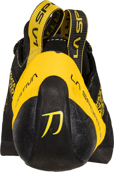 Këpucë ngjitje La Sportiva Katana Laces, taban Vibram XS Edge, me lidhëse, të verdha e të zeza
