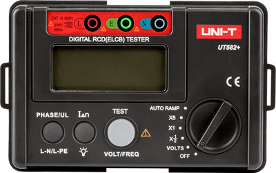 Testues RCD Uni-T UT582+, dixhital, 30 deri 600V, i kuq