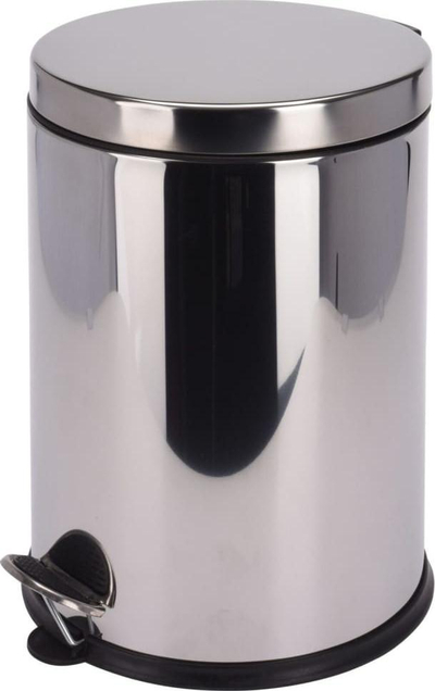 Kosh mbeturinash Excellent Houseware, 12L, metalik, inox