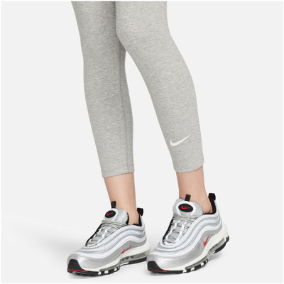 Leggings për goca Nike Classic LBR, bel i lartë, gri e hapur