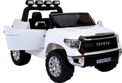 Makina elektrike për kalamaj Toyota Tundra, 12V, me pult 2.4G, e bardhë