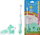 Set furçë edhe kafshues dhëmbësh BrushBaby Teether Brush, 0-18 mujsh, jeshile me të bardhë
