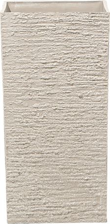 Декоративна вазна GAZA Plant Pot, 30x30x60 cm, модерна текстура, беж