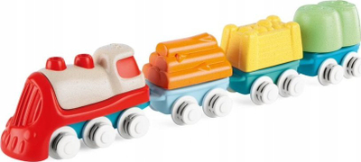 Lodër tren Chicco Trenino Eco+, nga plastikë e ricikluar, me ngjyra të ndryshme