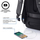 Çantë shpine Xd Design Bobby Hero Regular, për laptop 15.6", portë USB, e zezë