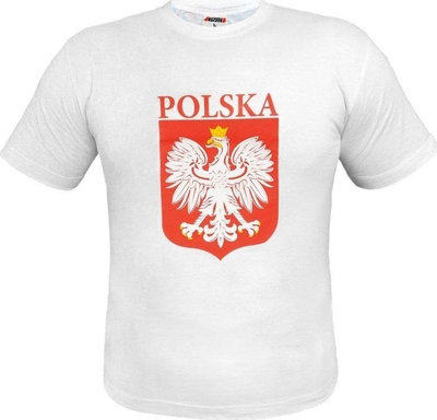 Bluzë tifozi Polen Fan T-shirt Eagle, madhësia M, e bardhë