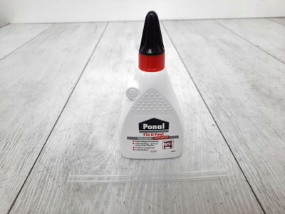 Ngjitës druri Ponal Fix &amp; Fest, 100g, shishe e lehtë për përdorim, i bardhë