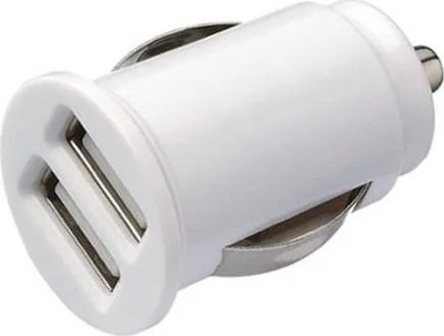 Karikues veture Toti T-CC22, 2x USB 2.1A, me kabllo Lightning, i bardhë