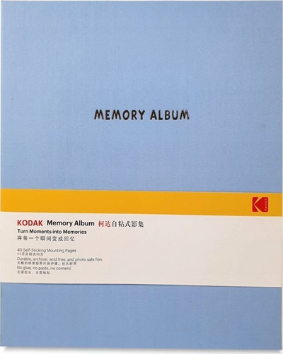 Album fotografish Kodak Self-Adhesive, 40 faqe, 23.5x27 cm, blu