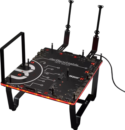 Test bench Thermal Grizzly Der8enchtable ARGB, активна PCB, ARGB осветлување, црн