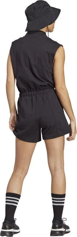 Jumpsuit sportiv adidas Bluv Q2 Romper W IC1535, për goca, i zi