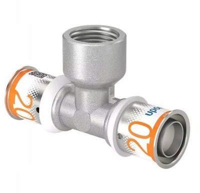 Trinjak presues Uponor S-Press PLUS 20 mm, filetë e brendshme 1/2", metalik