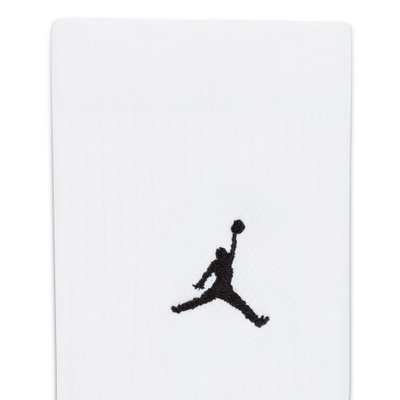 Çorape Nike Jumpman Cushioned Crew, set 3 palë, të bardha të zeza