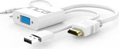 Adapter grafik USB Inca IVTH-01, port VGA, i bardhë