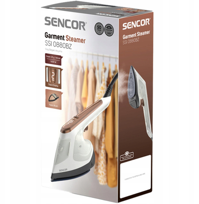 Пегла на пареа Sencor SSI 0880BZ, висока моќност, резервоар за вода, бела