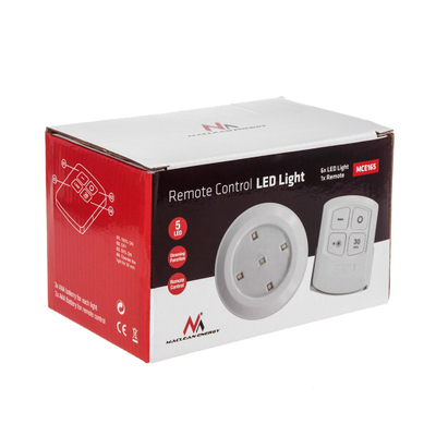Set llamba LED Maclean MCE165, 6 copë, me telekomandë, me bateri
