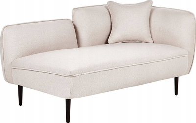 Shezlong Beliani Chevannes, krah djathtas, material boucle, bezhë e çelët