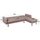 Divan këndor Holden HM3147.02, krevat, 265x151x78cm, beige