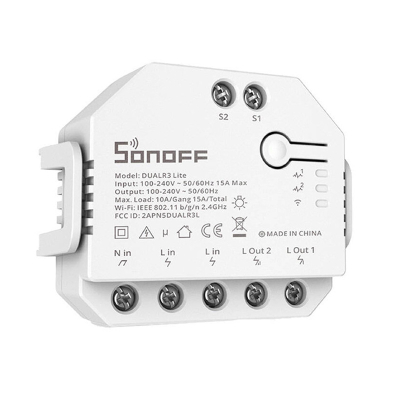 Ndryshues Smart Wi-Fi WiFi Sonoff Dual R3 Lite