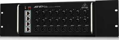 Stagebox digjital Behringer SD16, 16 hyrje MIDAS, 8 dalje XLR, ngjyrë e zezë