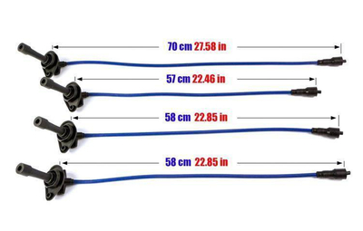 Set kabllosh ndezjeje PowerTEC Sport, Subaru Impreza STi EJ20 97-00, silikoni Kevlar, blu