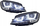 Fenerë përpara Volkswagen Golf 7, halogjen H7, LED U-TYPE, krom