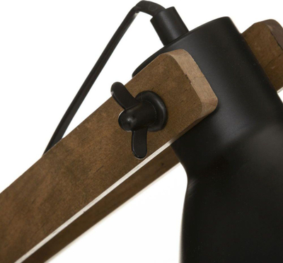 Lampë tavoline Atmosphera Cuba, 56cm, për llambë E14 25W, e zezë