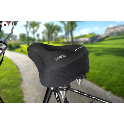 Mbulesë sedilje biçiklete Dunlop Citybike, Memory Foam, 26x23.5cm, e zezë