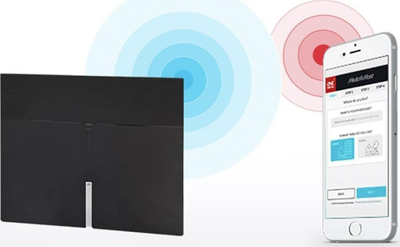 Antena e brendshme One For All DVB-T2 Premium, 54 dB, rreze 25 km, e zezë