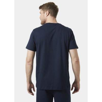 Блуза Helly Hansen HH Core 2.0, памук, за мажи, сина