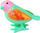 Lodër mekanike me çelës Dromader Wind Up Bird 1340975, set 12 copë, shumëngjyrëshe