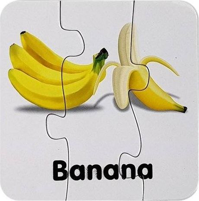 Puzzle edukative Lean Sport Fruit Jigsaw, 10 lidhje, shumëngjyrëshe