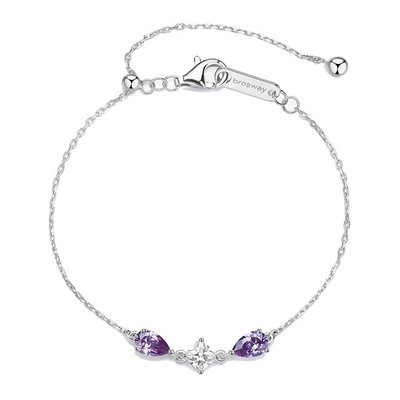 Byzylyk për femra Brosway Magic Purple Fancy FMP114, i argjendtë