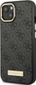 Klliko Guess 4G Logo Plate MagSafe për iPhone 14 Plus 6.7", e zezë