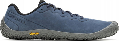 Këpucë për burra Merrell Vapor Glove 6 LTR M J067865, lëkurë natyrale, taban Vibram, blu