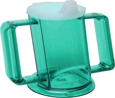 Gotë pini Handycup, 200 ml, me shtojcë për çaj, jeshile transparente