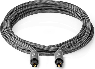 Kabllo optike audio Nedis CATB25000GY20, TOSLINK, 2 m, gri