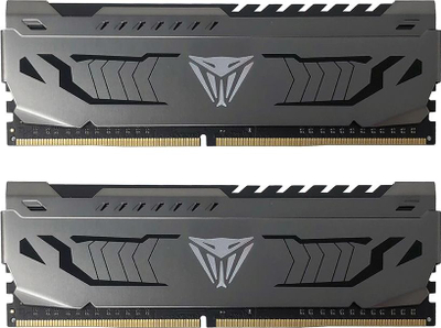 RAM Patriot Viper Steel, 16GB (2x8GB) DDR4, 4400MHz, CL19, ngjyrë e zezë / hirtë