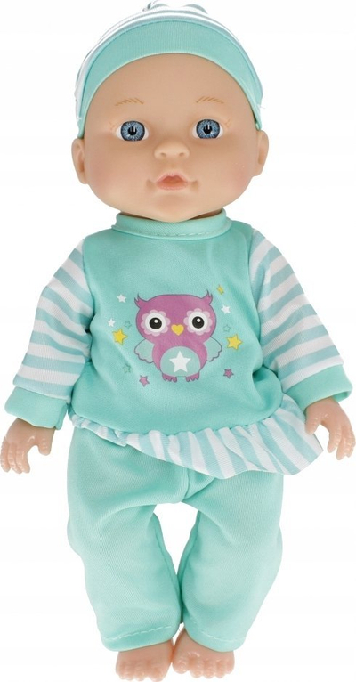 Kukull bebe Lunabebe My Little Friend, 33cm, me gjona shoqëruese, ngjyrë mente